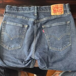 Levi's Men's Dark Blue Straight Jeans